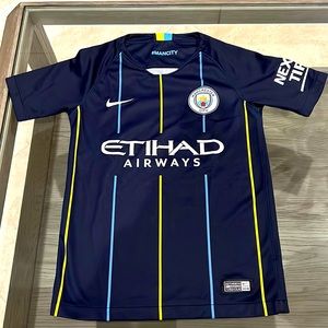 Authentic Nike Manchester City Soccer Jersey Size Kids Small/…